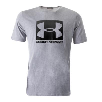 Under Armour Mens Boxed Sportstyle Logo Tee - Steel - Front
