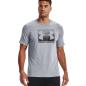 Under Armour Mens Boxed Sportstyle Logo Tee - Steel - Front