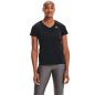 Under Armour Womens Tech V-Neck Tee - Black - Front