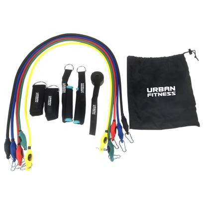 Urban Fitness 11 Piece Resistance Tube Set - Front