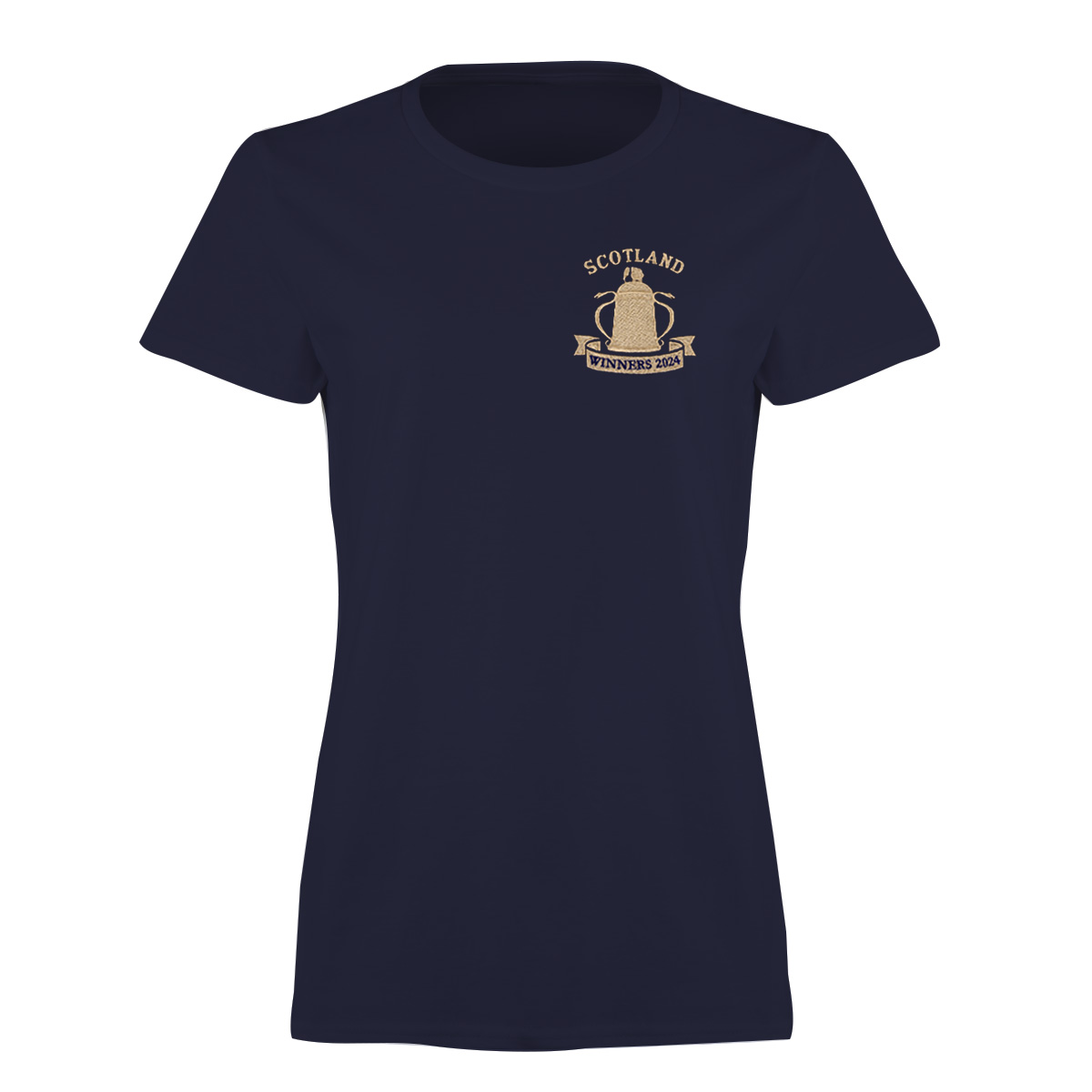 Scotland Womens Cup Winners 2024 Classic T-Shirt - Navy | rugbystore