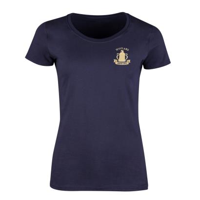 Scotland Womens Calcutta 1879 Classic T-Shirt - Navy - Front