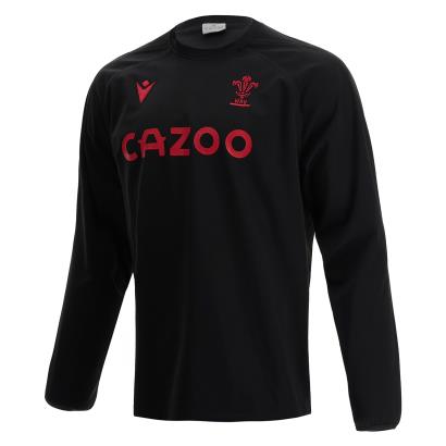 Wales Mens Training Contact Top - Black 2023 - Front