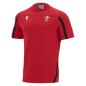 Macron Wales Mens Polycotton Tee - Red - Front