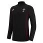 Wales Mens Travel 1/4 Softshell Zip Top - Black 2023 - Front