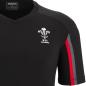 Wales Kids Training Gym Tee - Black 2023 - Wales Logo