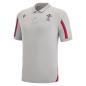 Wales Mens Travel Tech Polo - Grey 2023 - Front