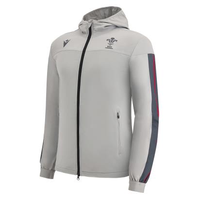 Wales Mens Travel Full Zip Track Top - Grey 2023 - Front