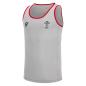 Wales Mens Training Gym Vest - Grey 2023 - Front