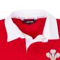 Rugbystore Wales 1881 Mens Rugby Shirt - Long Sleeve Red - Collar
