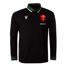 Macron Wales Mens Classic Alternate Rugby Shirt - Long Sleeve - 
