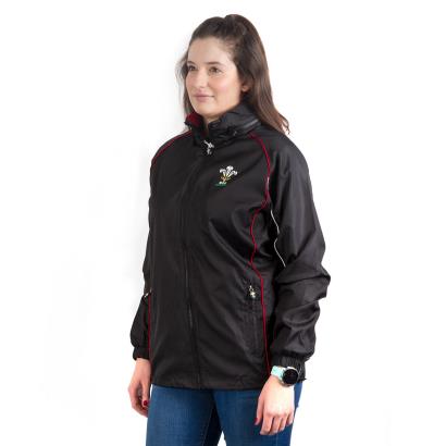 Wales Womens Showerproof Jacket Black - Front