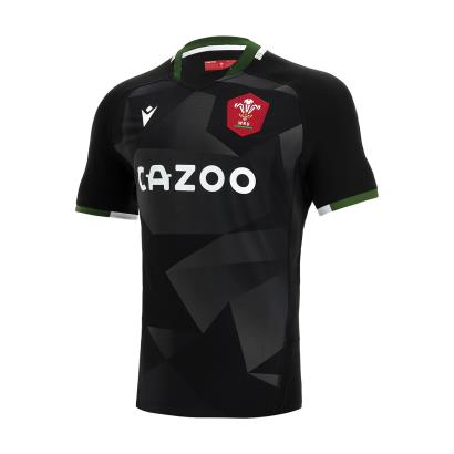 Macron Wales Kids Poly Alternate Rugby Shirt - Short Sleeve - Front