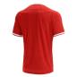 Macron Wales Mens Poly Home Rugby Shirt - Short Sleeve - Back