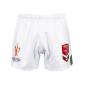 Wales Rugby League World Cup 2023 Kids Home Rugby Shorts - White - Front