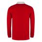 Wales Mens World Cup Heavyweight Rugby Shirt - Long Sleeve Red - Back