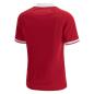 Macron Wales Womens Poly Home Rugby Shirt - Short Sleeve - Back