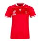 Wales Womens Rugby World Cup Home Rugby Shirt - Red Short Sleeve - Front