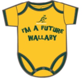 Australia Baby Bodysuit - Front