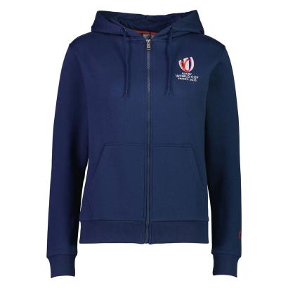 Womens Rugby World Cup 2023 Full Zip Hoodie - Navy - Front